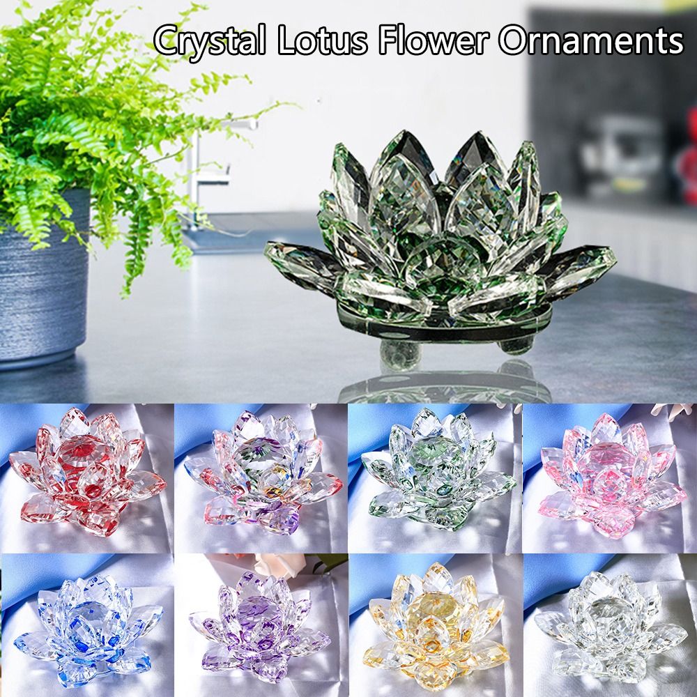 60-140mm Crystal Lotus Flower  - Paper Weight Crystal review and price